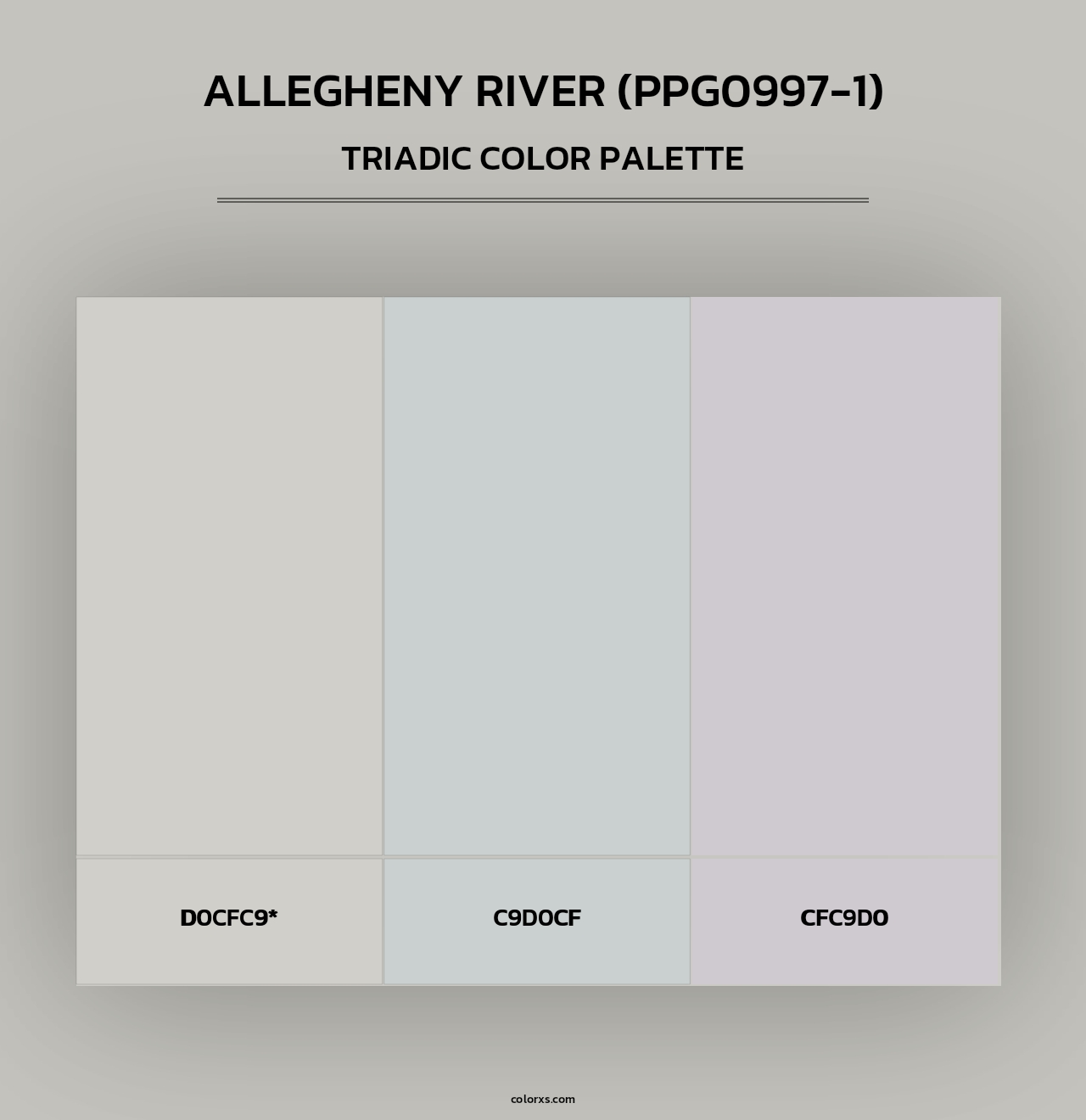 Allegheny River (PPG0997-1) - Triadic Color Palette