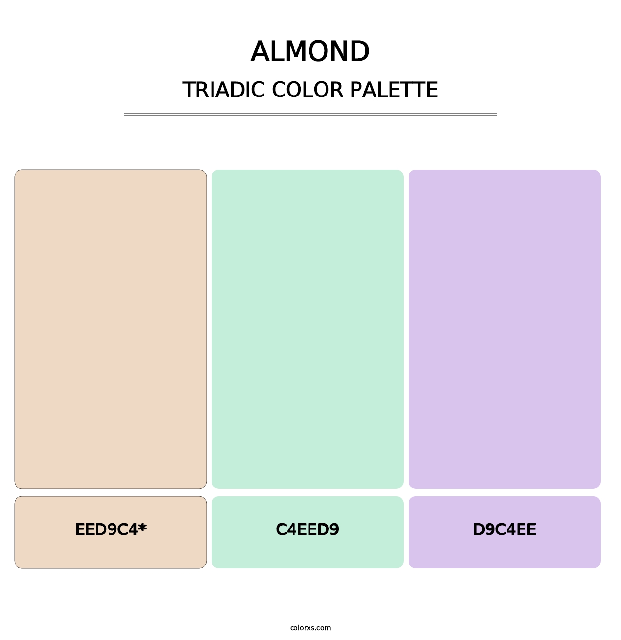 Almond - Triadic Color Palette