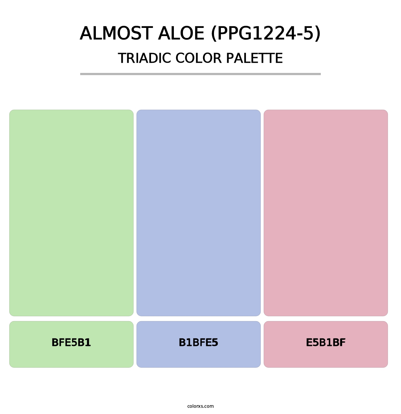 Almost Aloe (PPG1224-5) - Triadic Color Palette