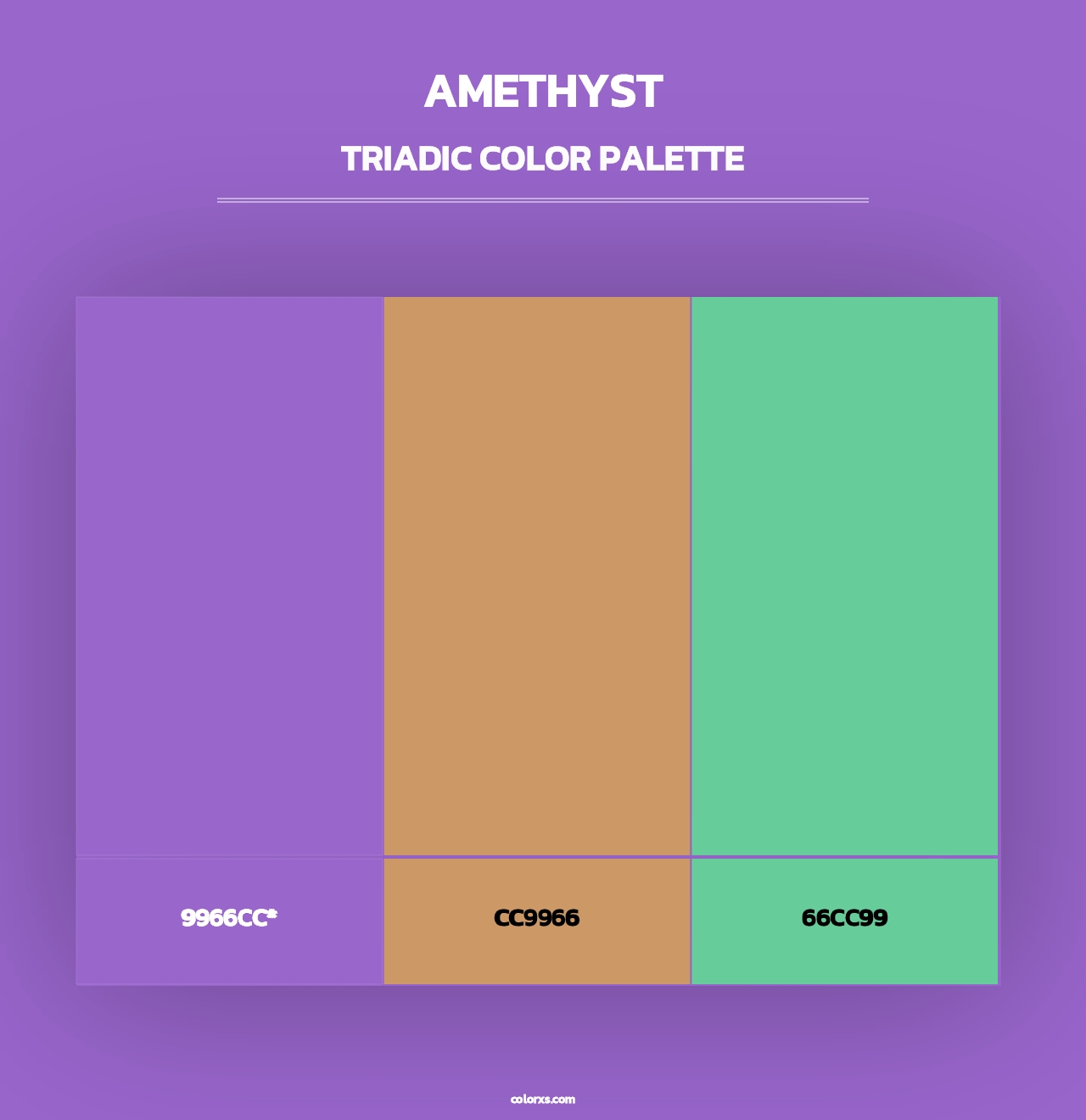 Amethyst - Triadic Color Palette