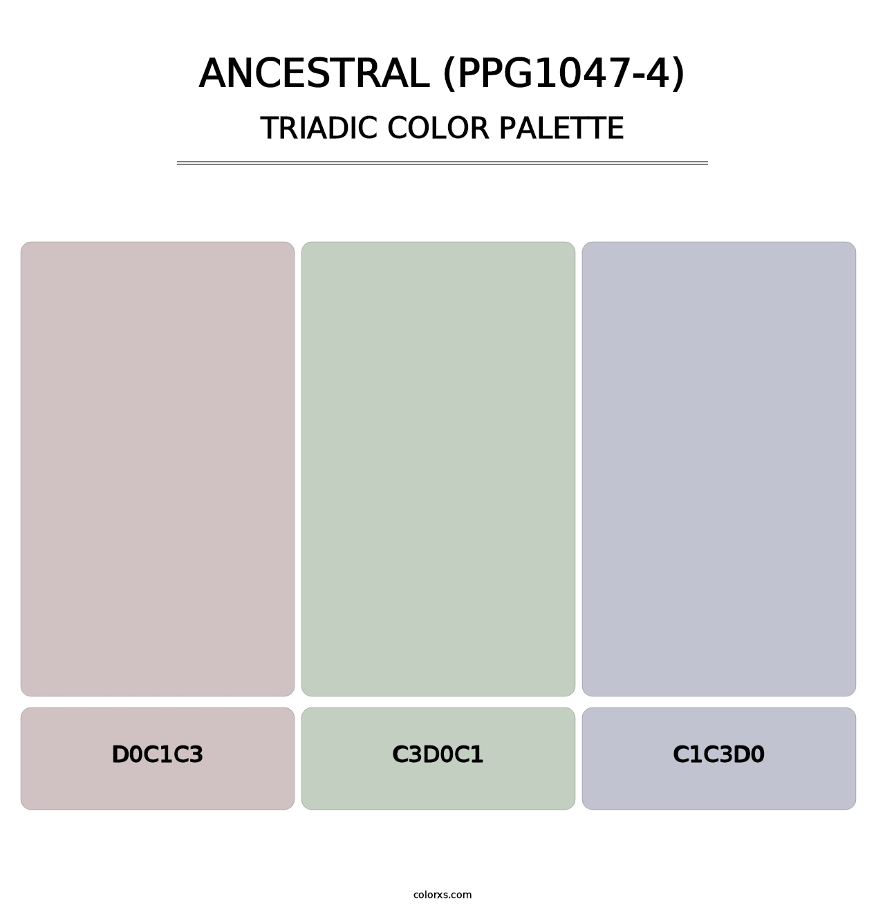 Ancestral (PPG1047-4) - Triadic Color Palette
