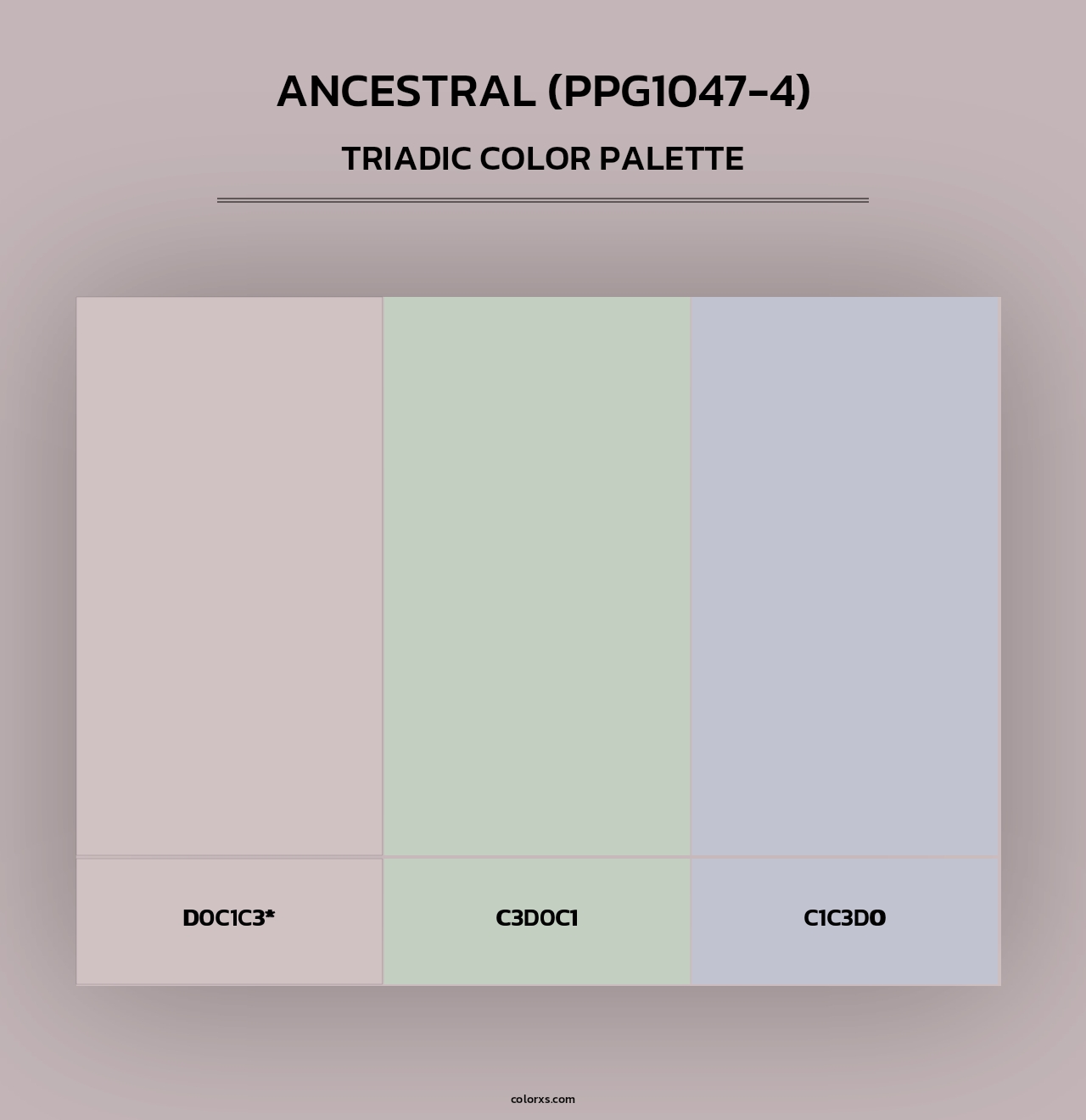 Ancestral (PPG1047-4) - Triadic Color Palette