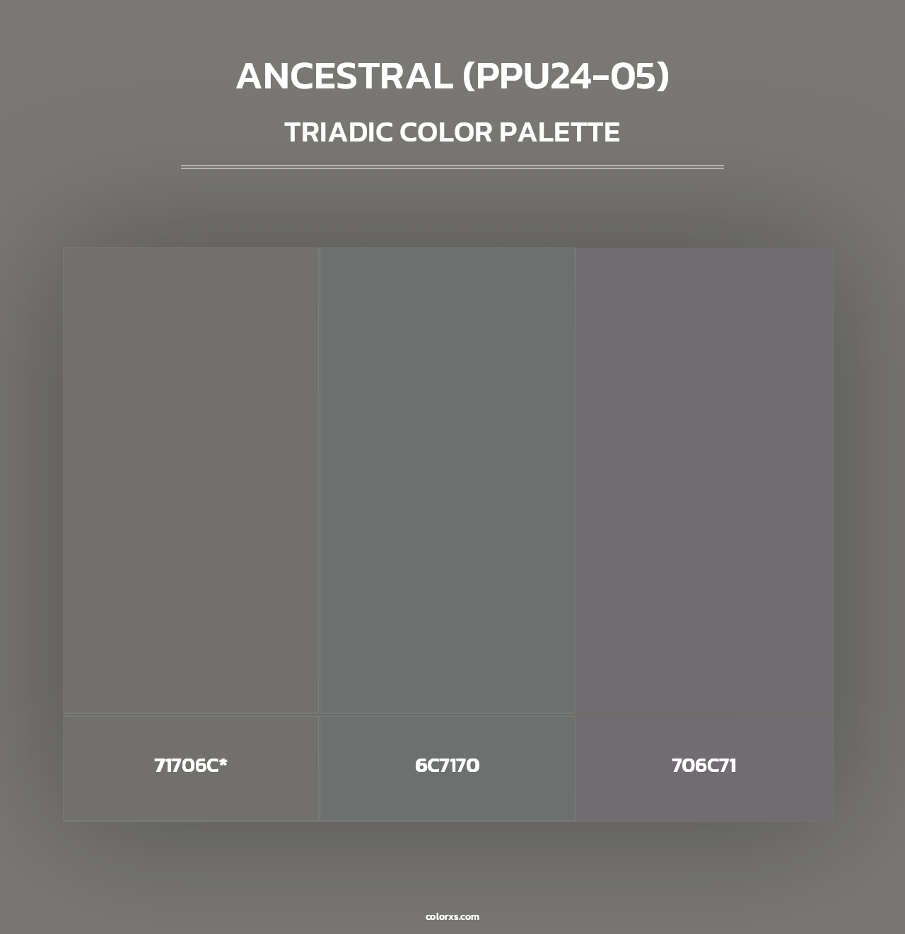 Ancestral (PPU24-05) - Triadic Color Palette