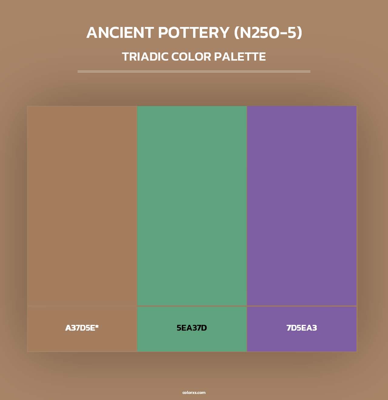Ancient Pottery (N250-5) - Triadic Color Palette