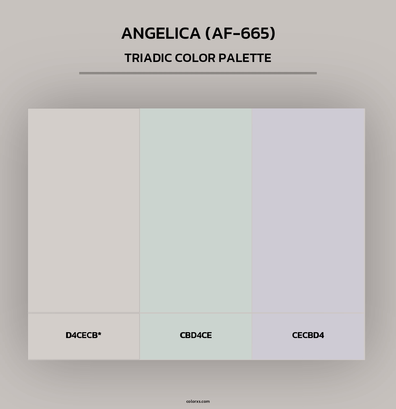 Angelica (AF-665) - Triadic Color Palette