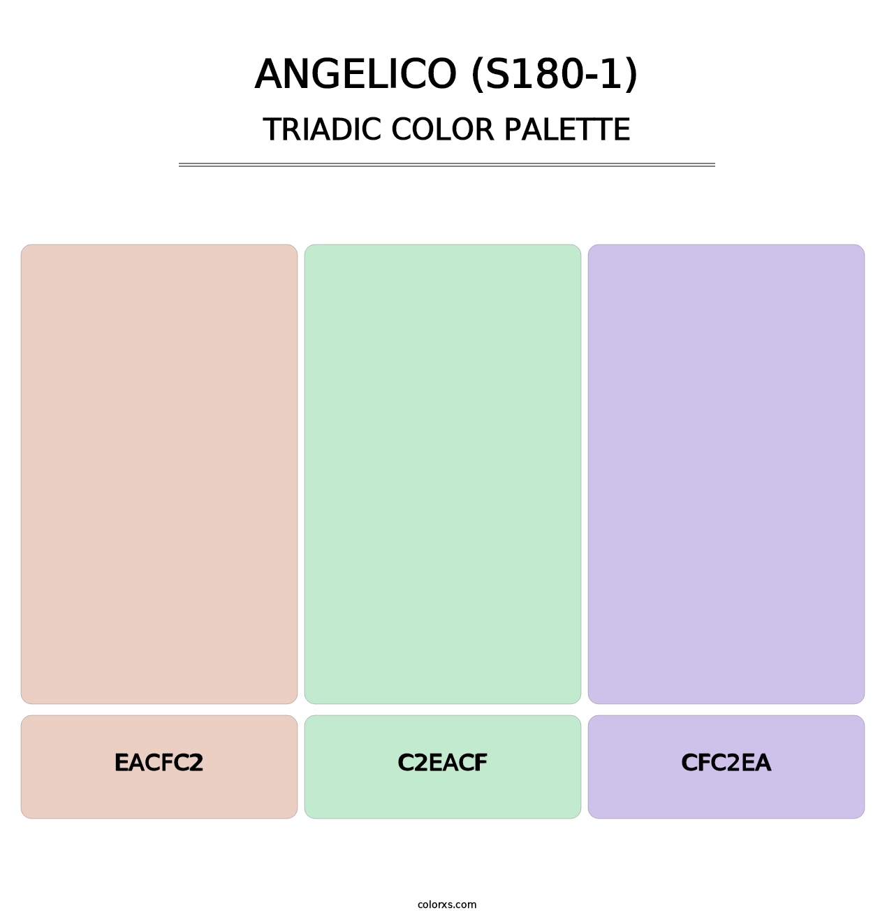 Angelico (S180-1) - Triadic Color Palette