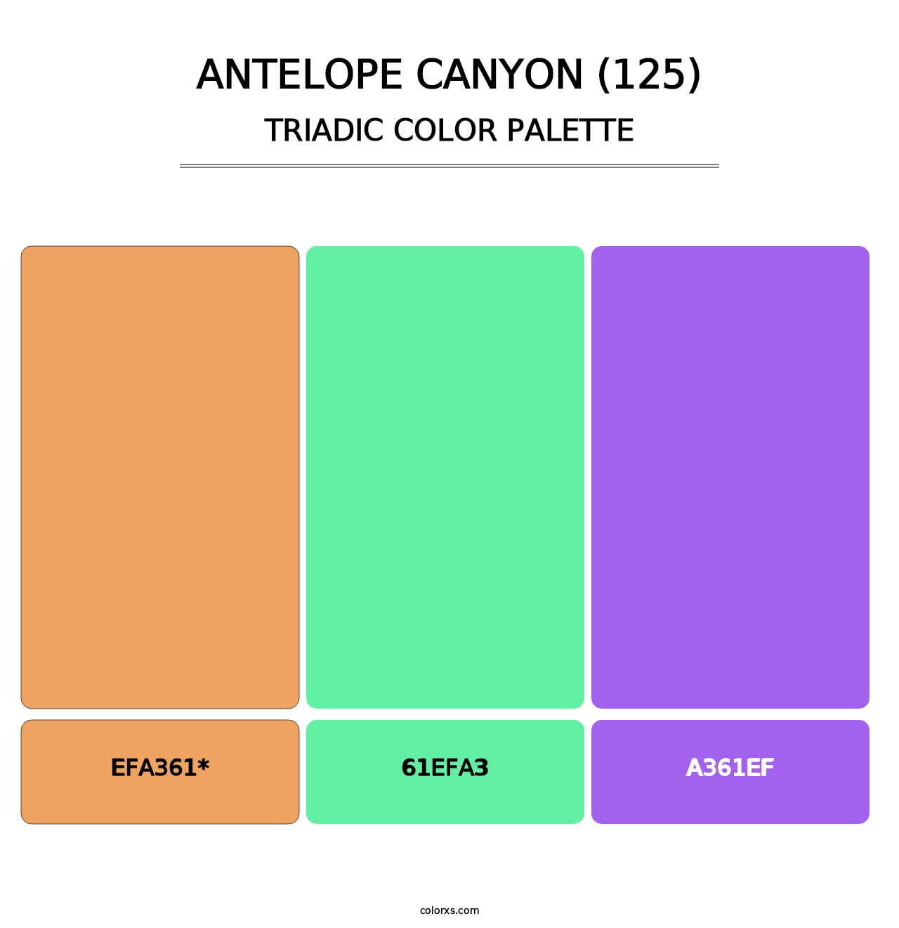 Antelope Canyon (125) - Triadic Color Palette