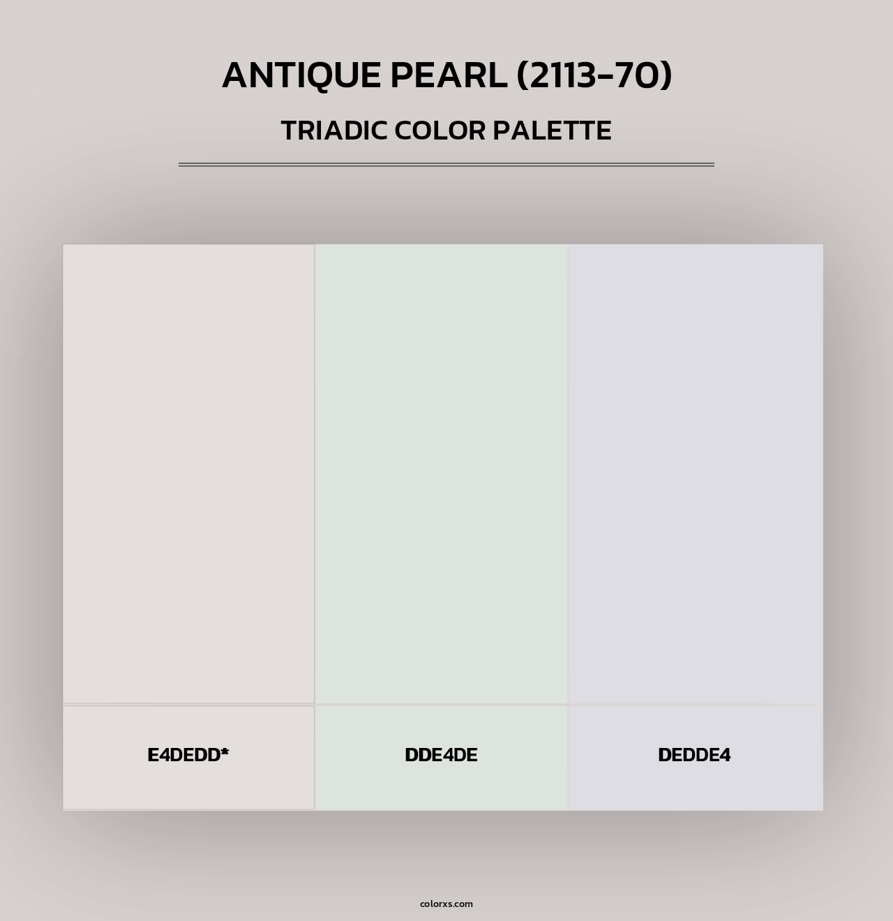 Antique Pearl (2113-70) - Triadic Color Palette