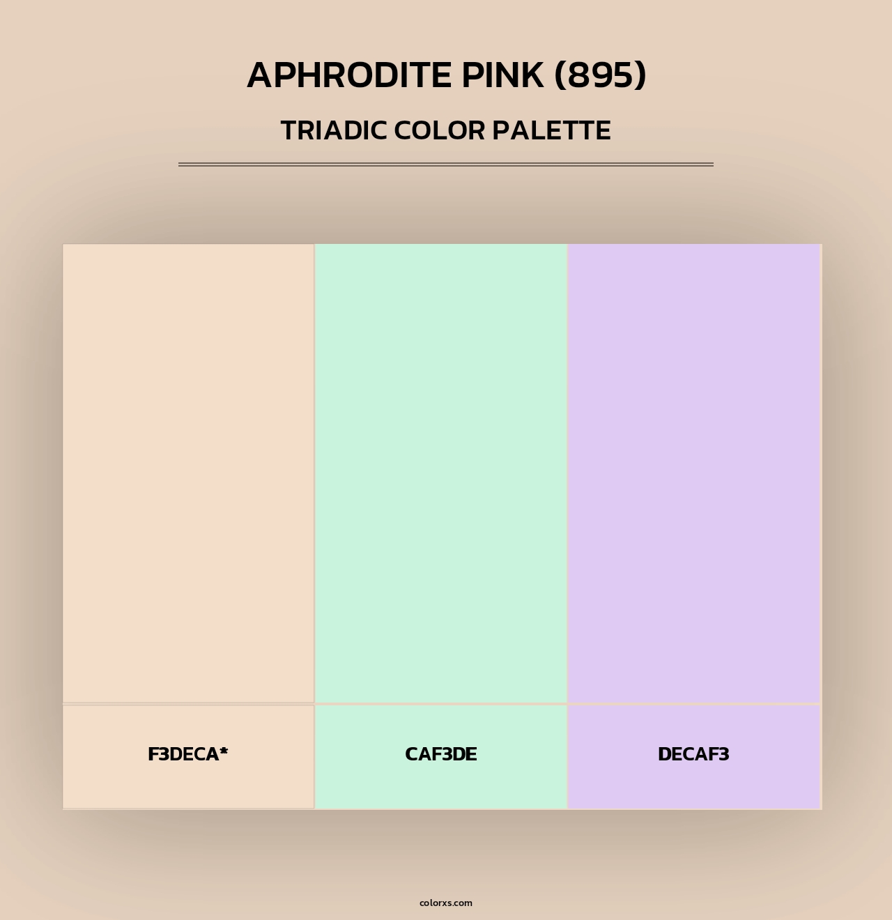 Aphrodite Pink (895) - Triadic Color Palette
