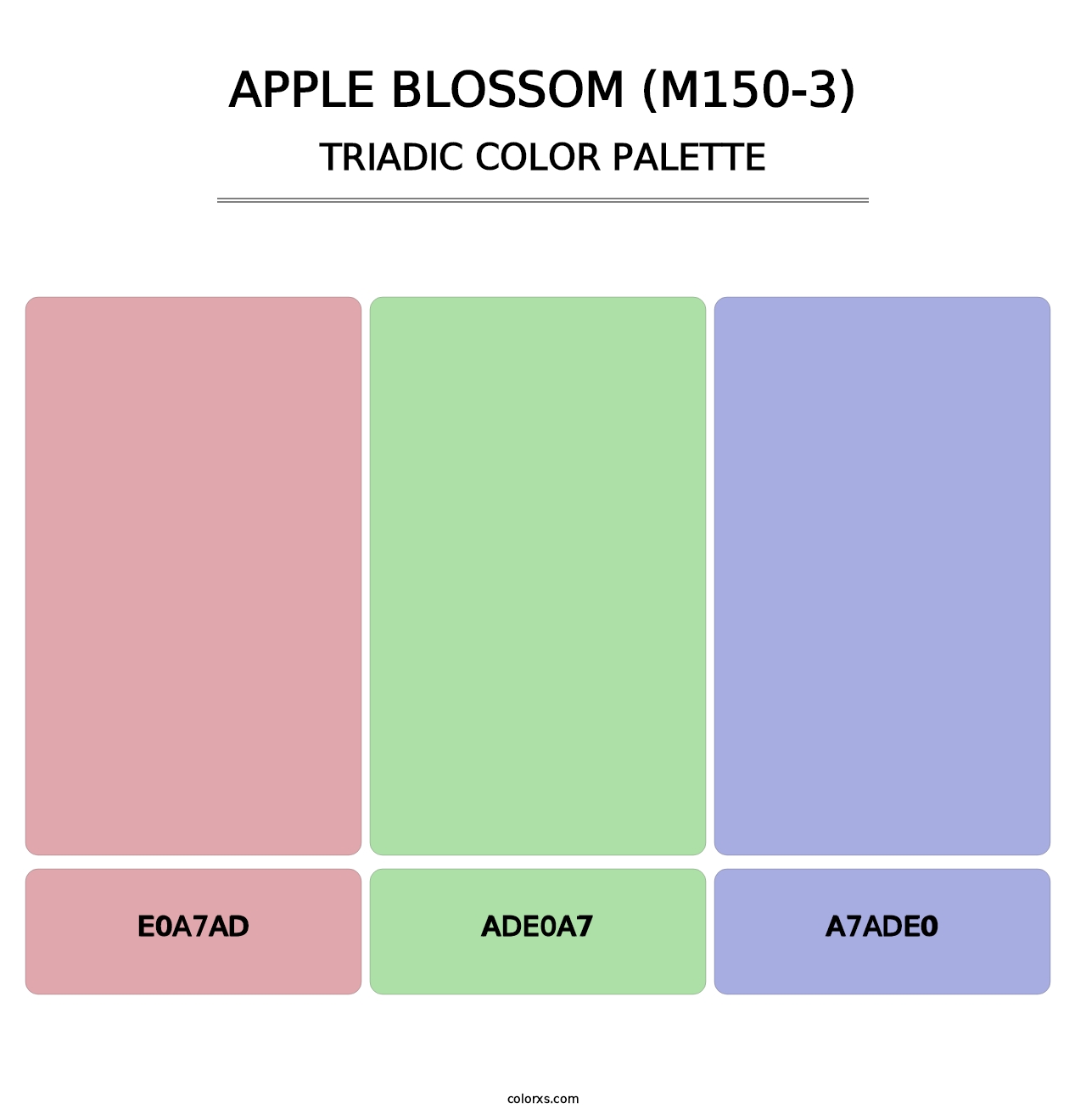 Apple Blossom (M150-3) - Triadic Color Palette