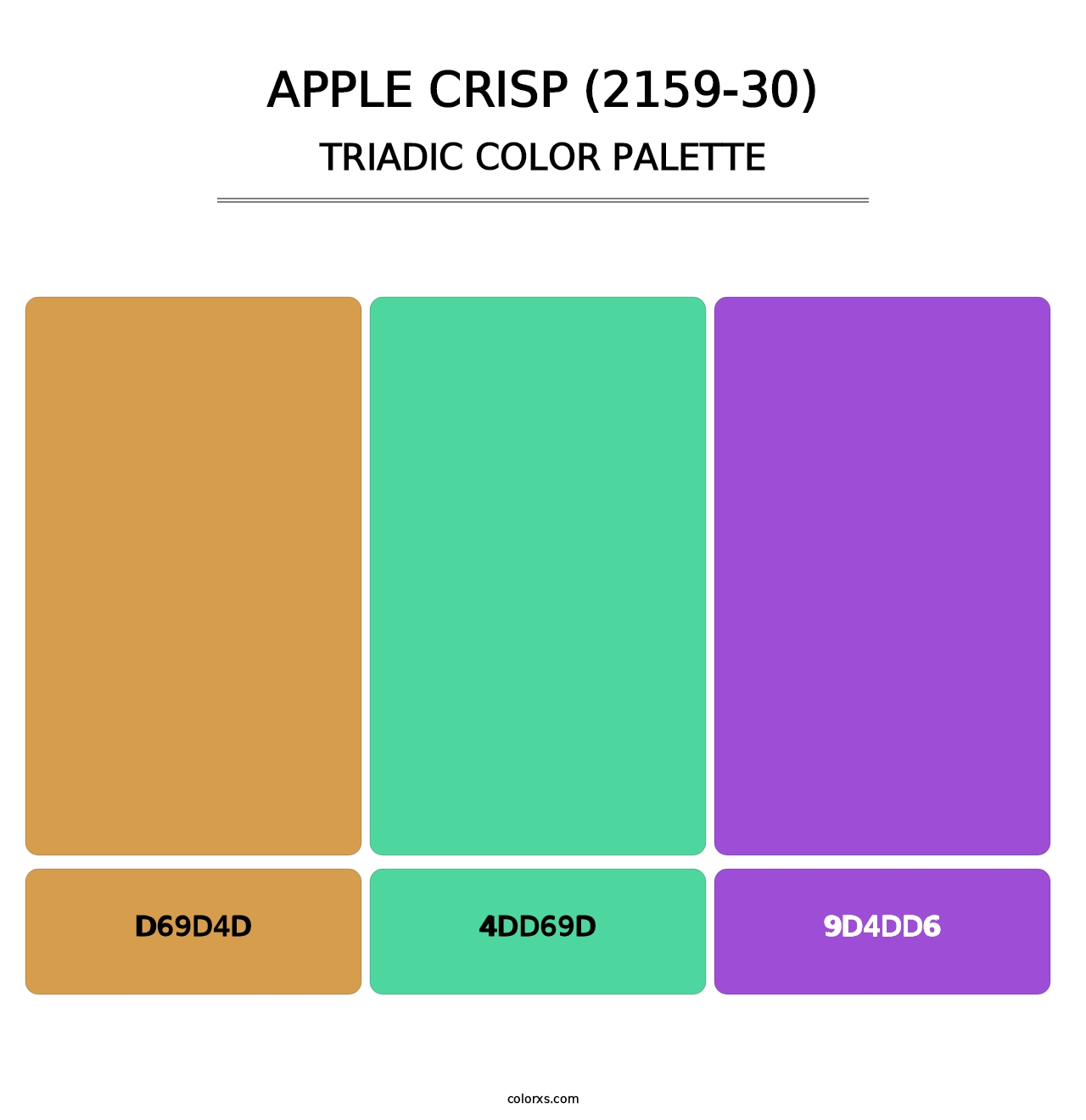 Apple Crisp (2159-30) - Triadic Color Palette