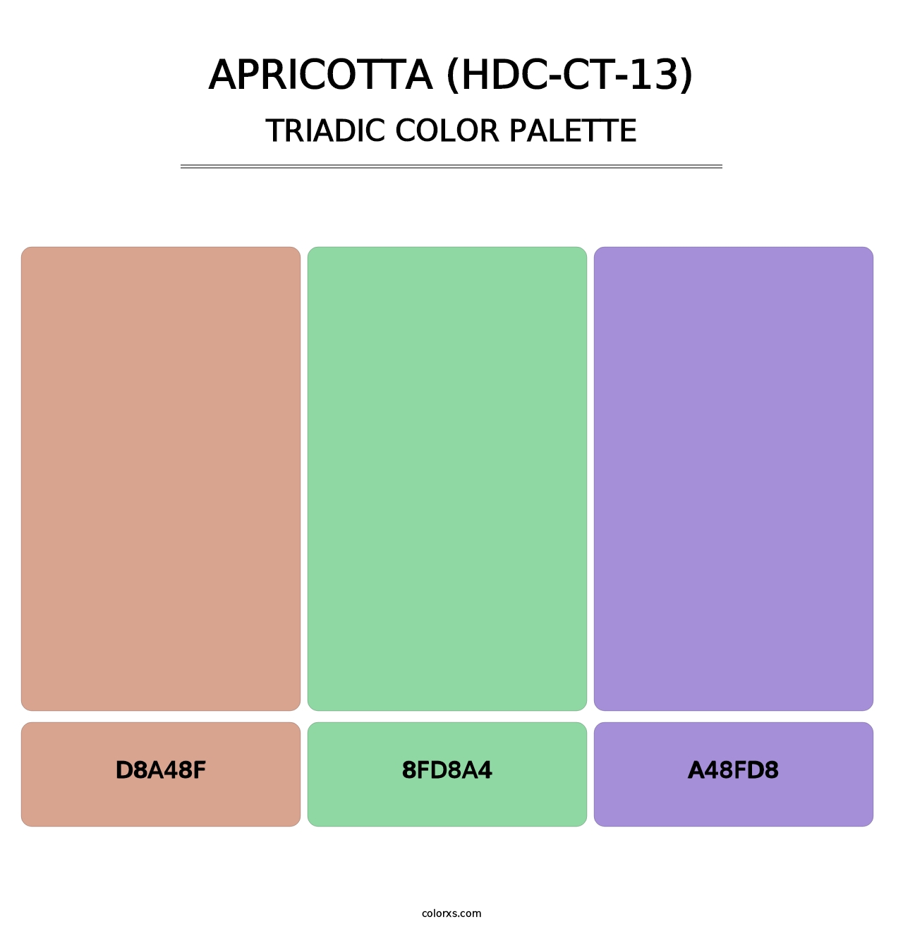 Apricotta (HDC-CT-13) - Triadic Color Palette