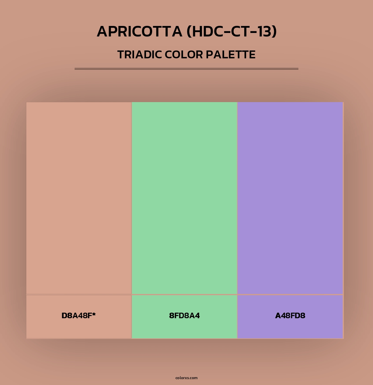 Apricotta (HDC-CT-13) - Triadic Color Palette