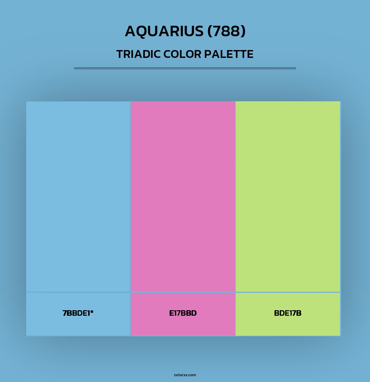 Aquarius (788) - Triadic Color Palette