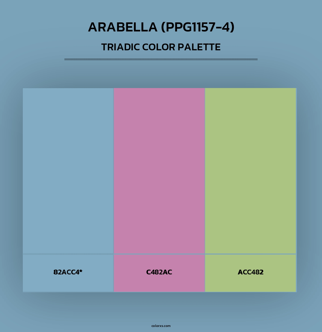Arabella (PPG1157-4) - Triadic Color Palette