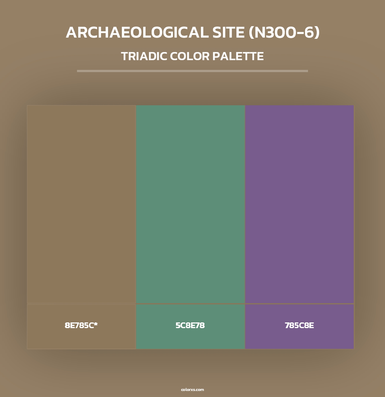 Archaeological Site (N300-6) - Triadic Color Palette
