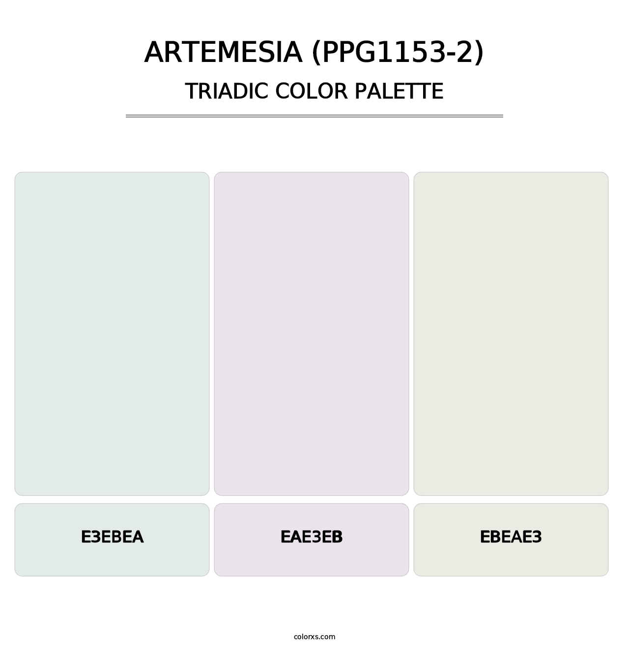 Artemesia (PPG1153-2) - Triadic Color Palette