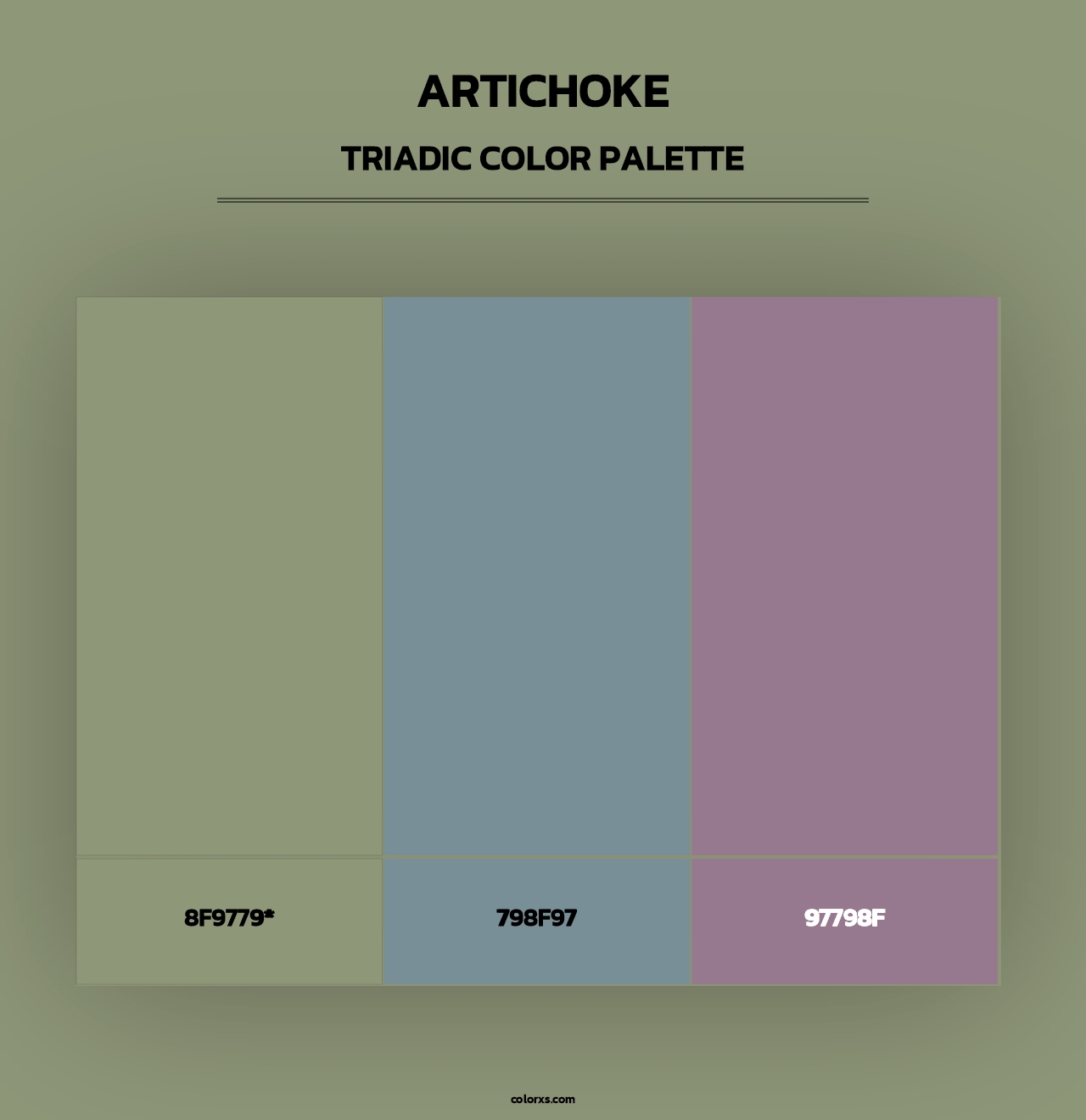 Artichoke - Triadic Color Palette