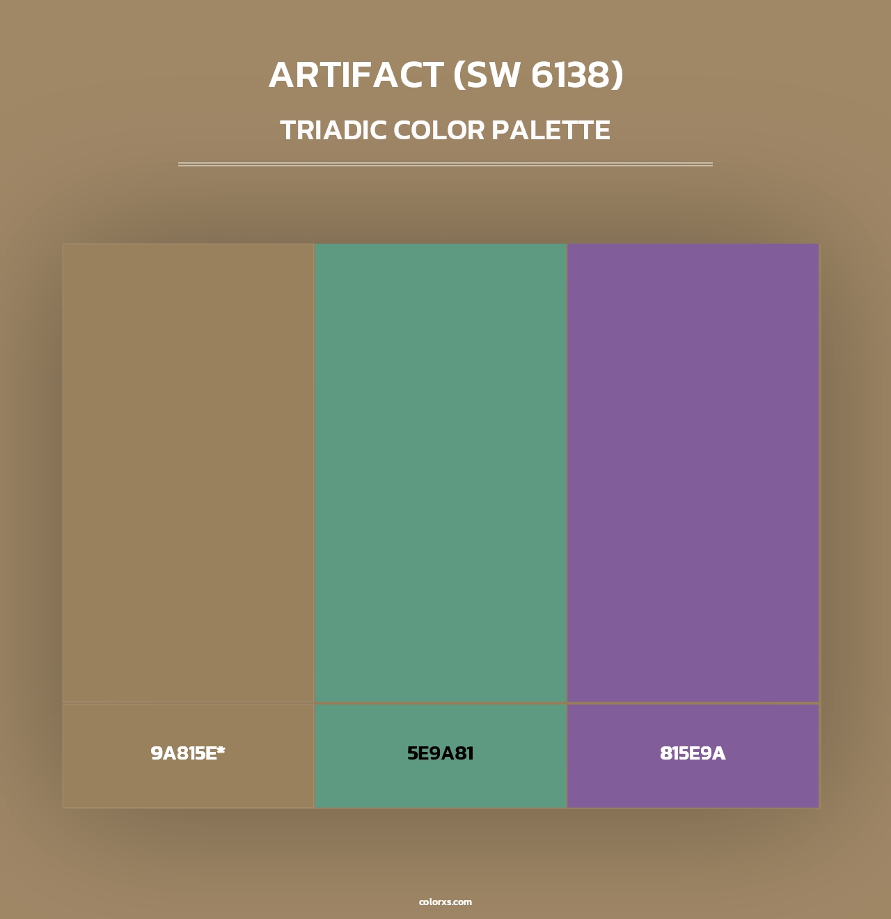 Artifact (SW 6138) - Triadic Color Palette