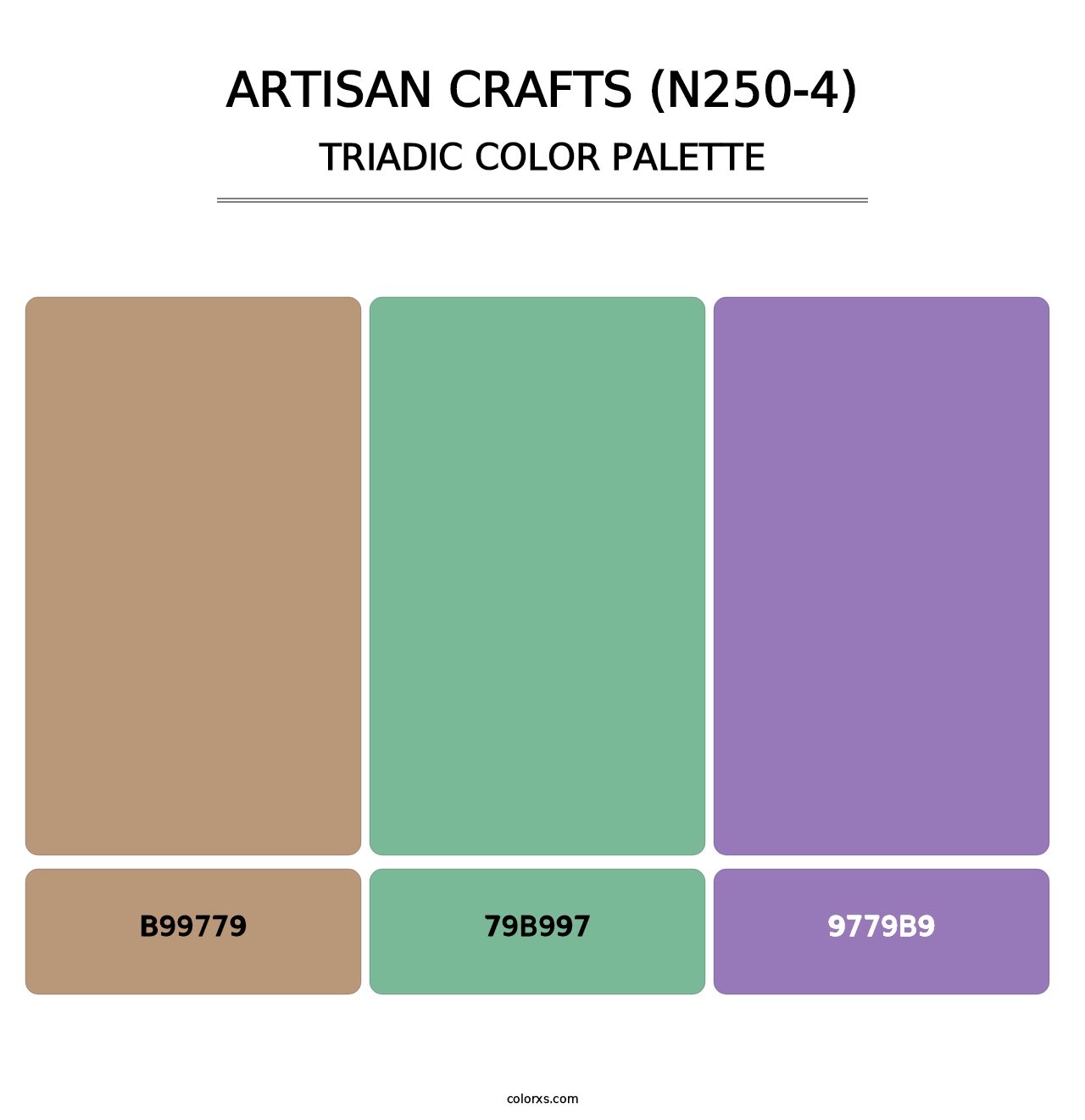 Artisan Crafts (N250-4) - Triadic Color Palette