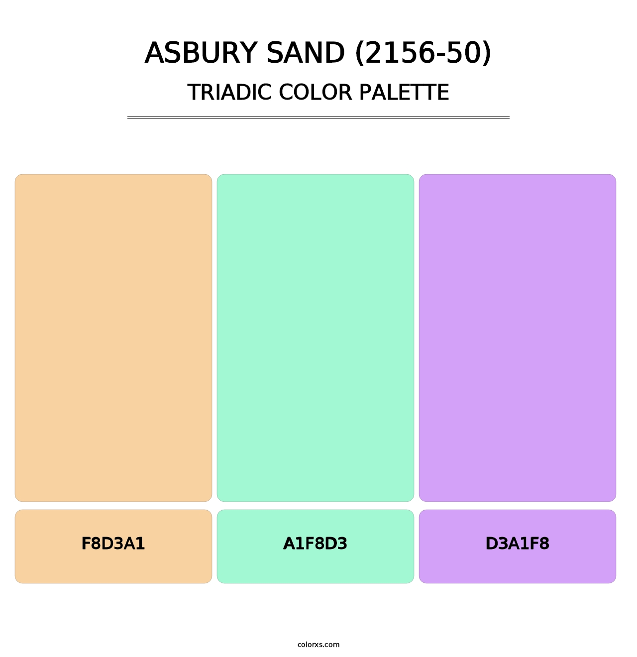 Asbury Sand (2156-50) - Triadic Color Palette