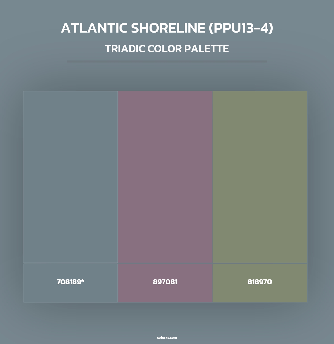 Atlantic Shoreline (PPU13-4) - Triadic Color Palette