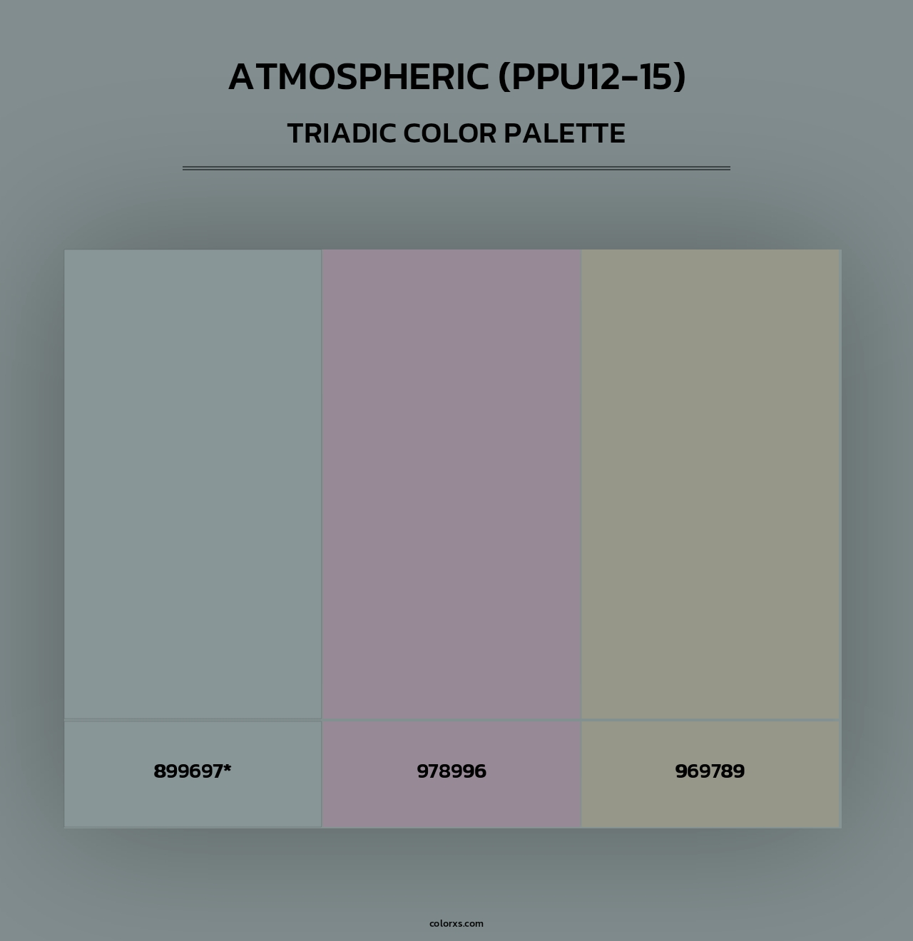 Atmospheric (PPU12-15) - Triadic Color Palette