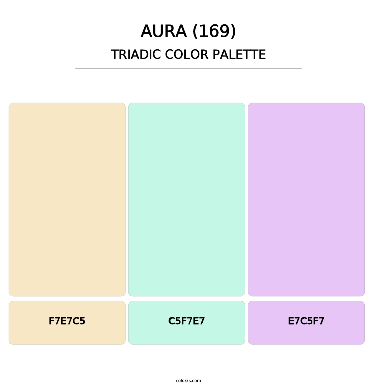 Aura (169) - Triadic Color Palette