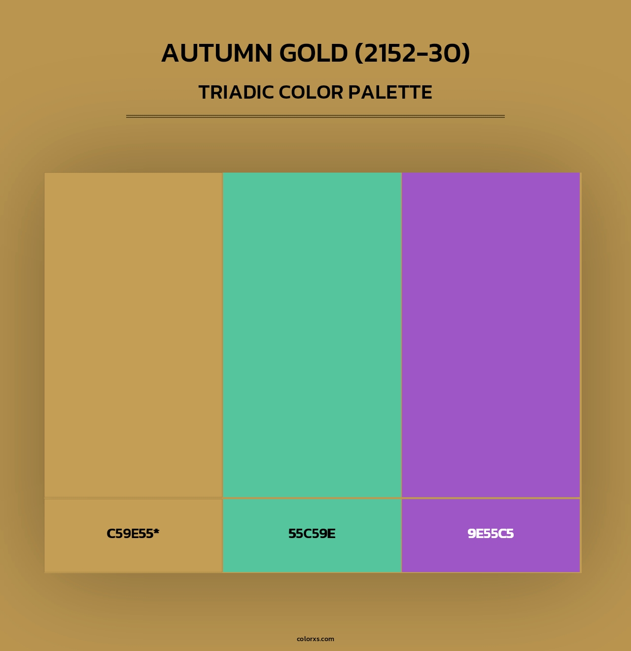 Autumn Gold (2152-30) - Triadic Color Palette