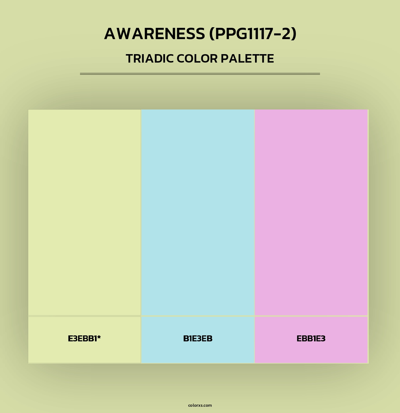 Awareness (PPG1117-2) - Triadic Color Palette