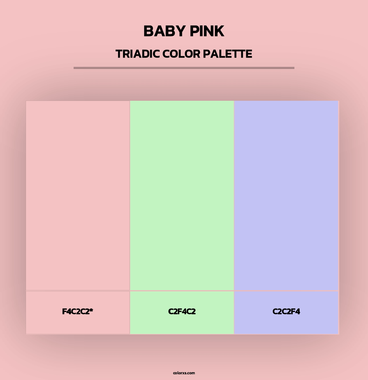 Baby Pink - Triadic Color Palette