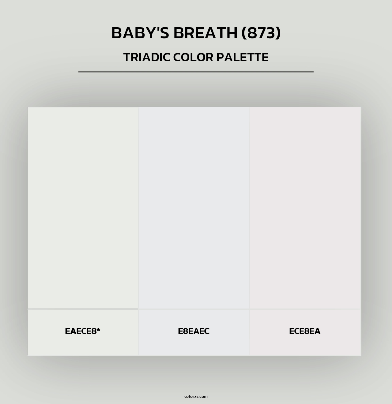 Baby's Breath (873) - Triadic Color Palette