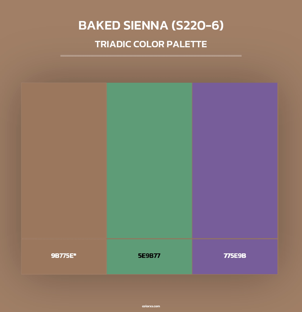Baked Sienna (S220-6) - Triadic Color Palette