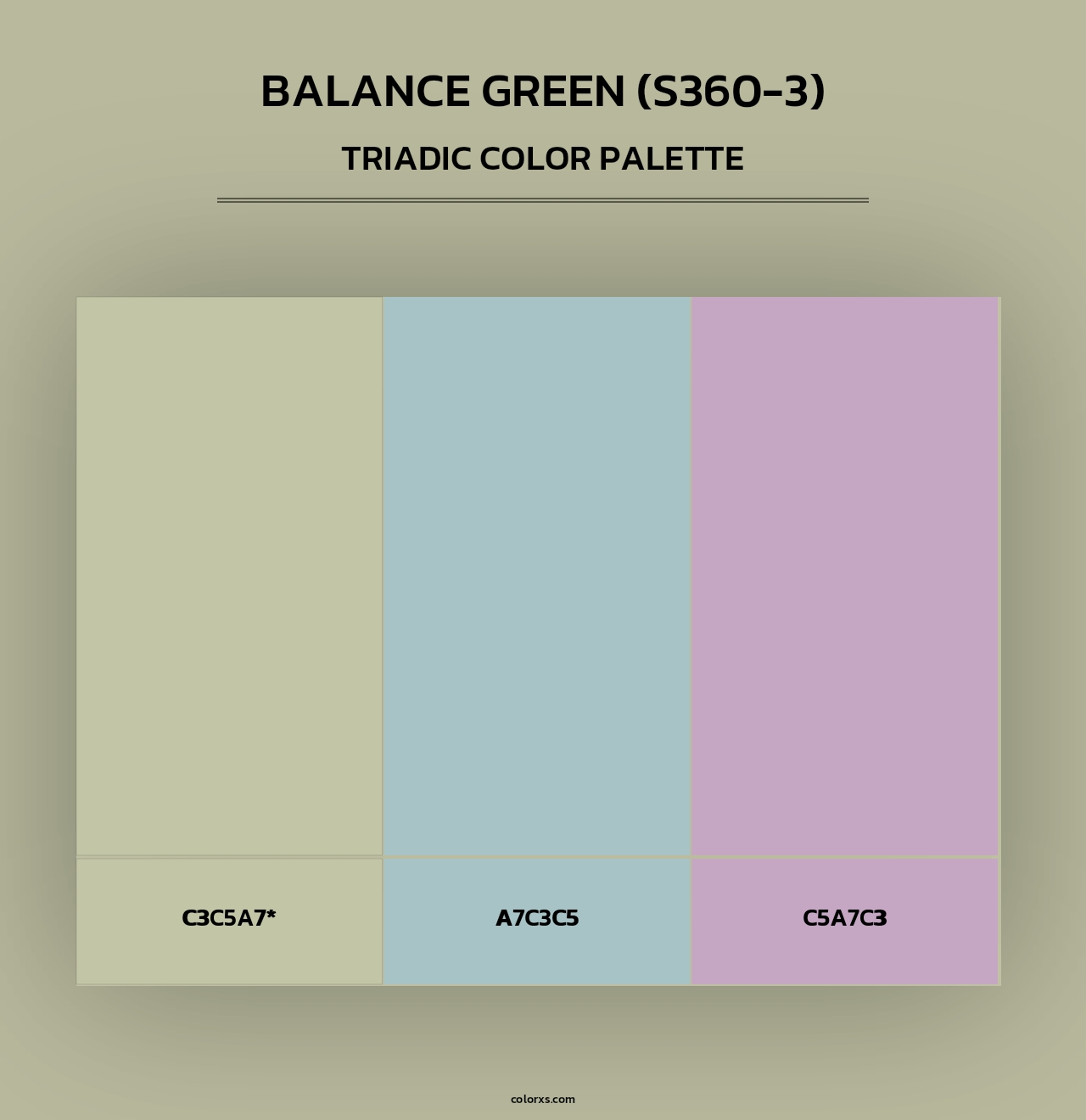Balance Green (S360-3) - Triadic Color Palette