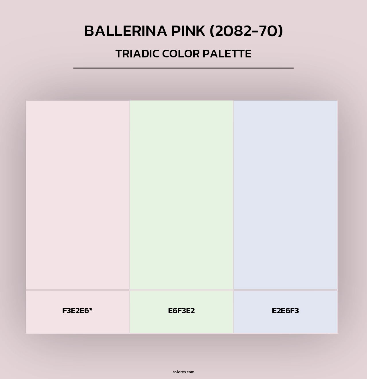 Ballerina Pink (2082-70) - Triadic Color Palette