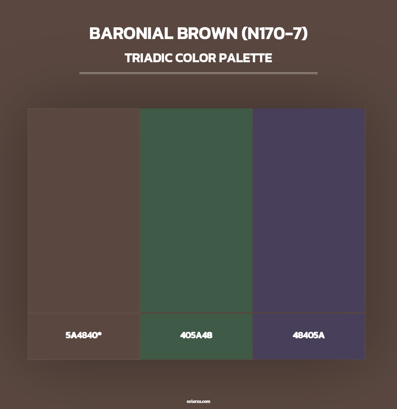 Baronial Brown (N170-7) - Triadic Color Palette