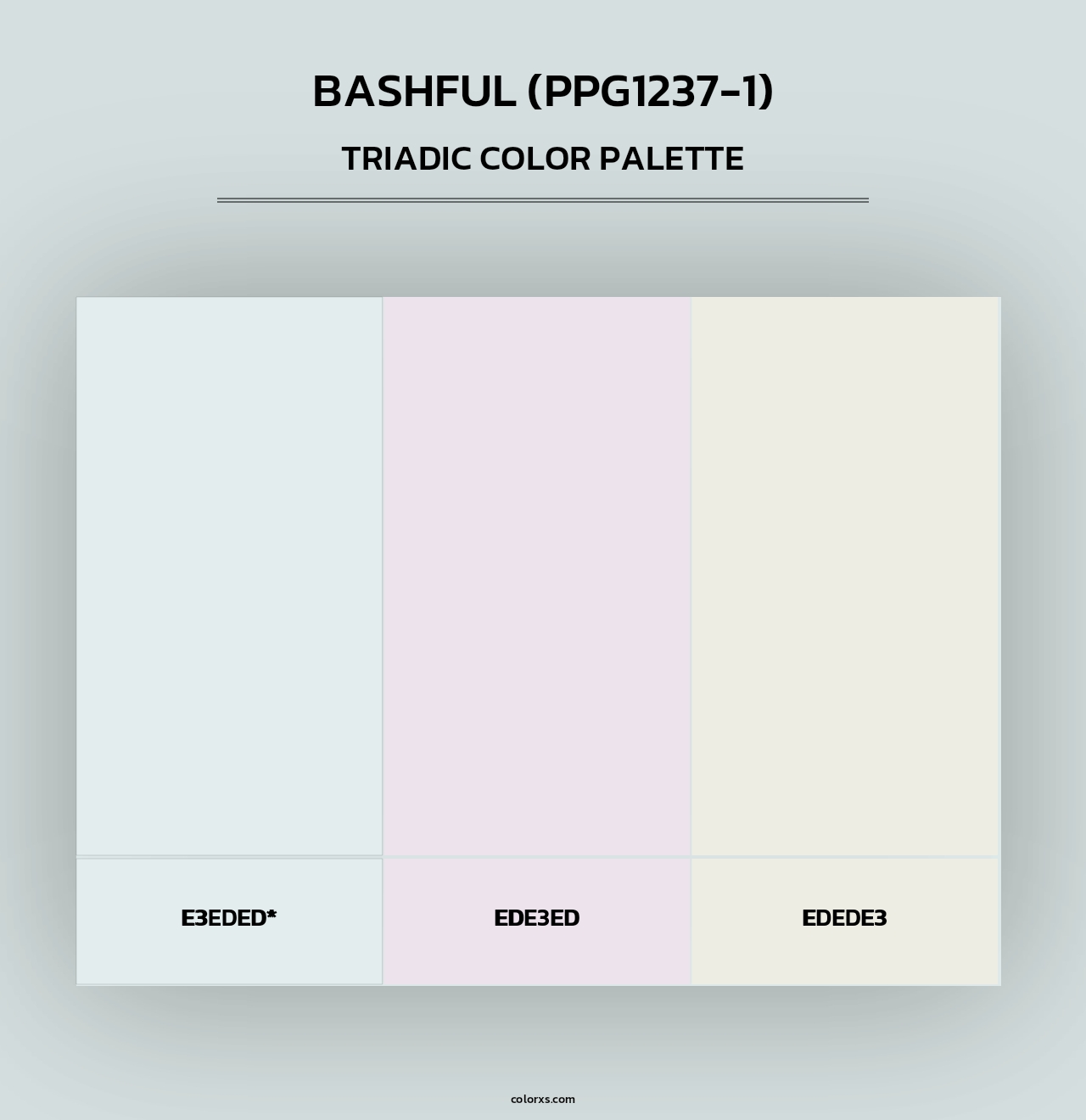 Bashful (PPG1237-1) - Triadic Color Palette