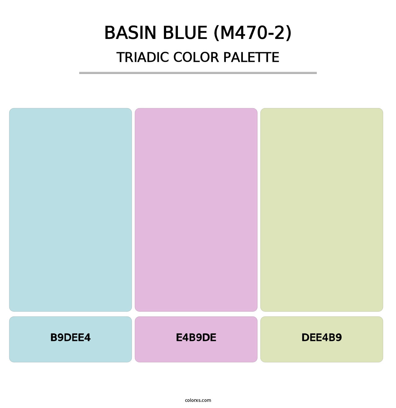 Basin Blue (M470-2) - Triadic Color Palette