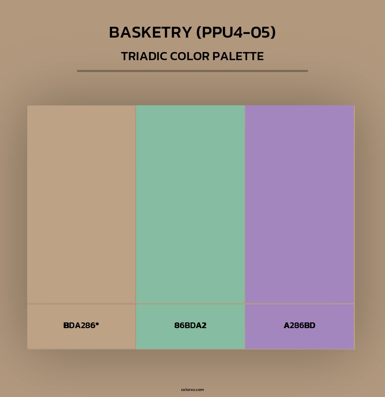 Basketry (PPU4-05) - Triadic Color Palette