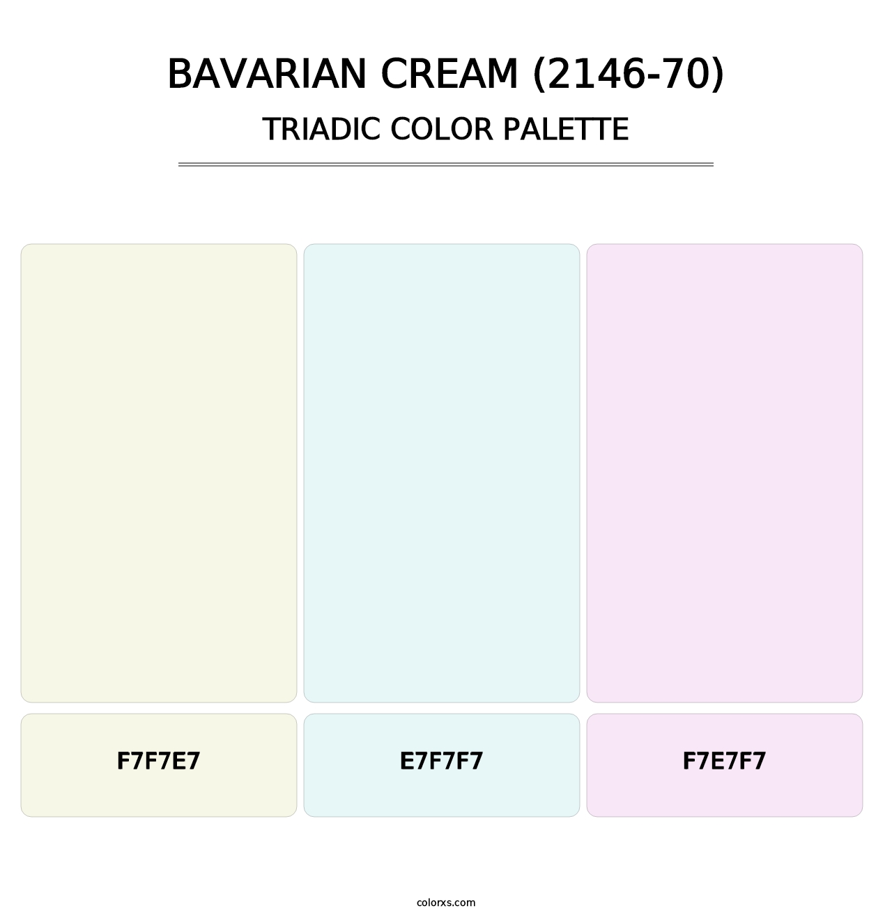 Bavarian Cream (2146-70) - Triadic Color Palette