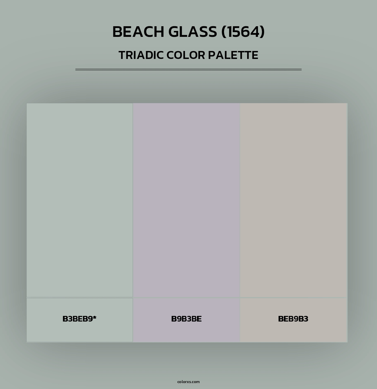 Beach Glass (1564) - Triadic Color Palette