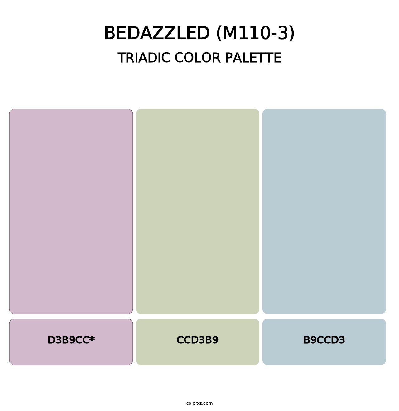 Bedazzled (M110-3) - Triadic Color Palette