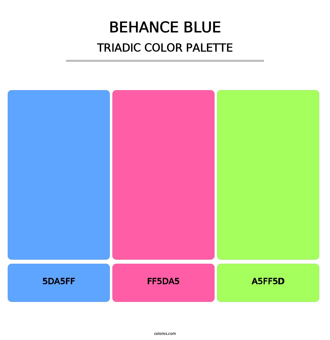 Behance Blue - Triadic Color Palette