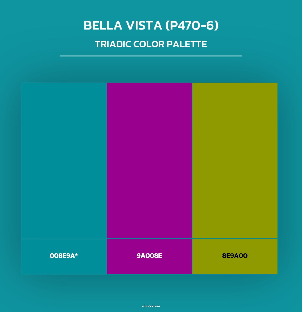 Bella Vista (P470-6) - Triadic Color Palette