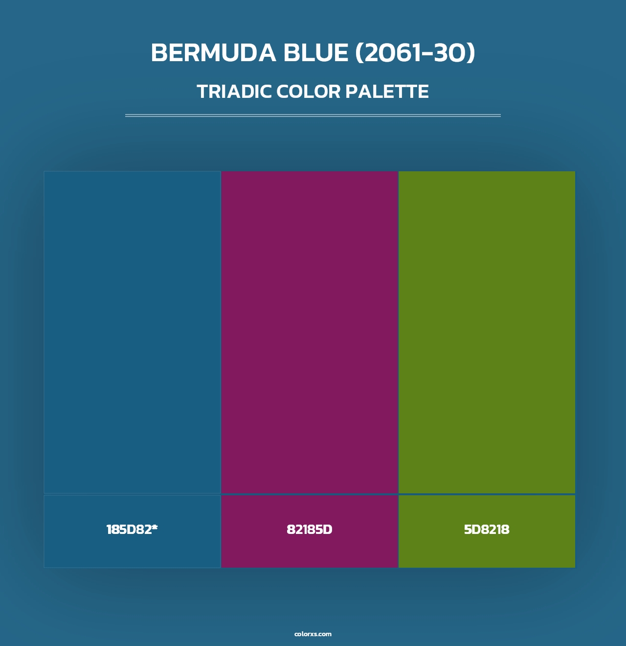 Bermuda Blue (2061-30) - Triadic Color Palette
