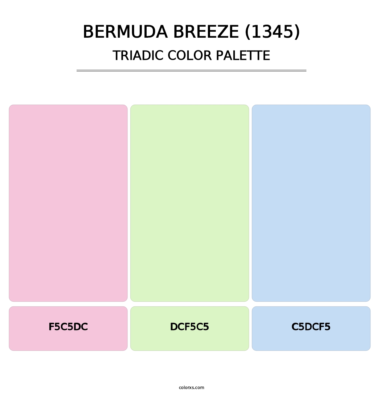 Bermuda Breeze (1345) - Triadic Color Palette