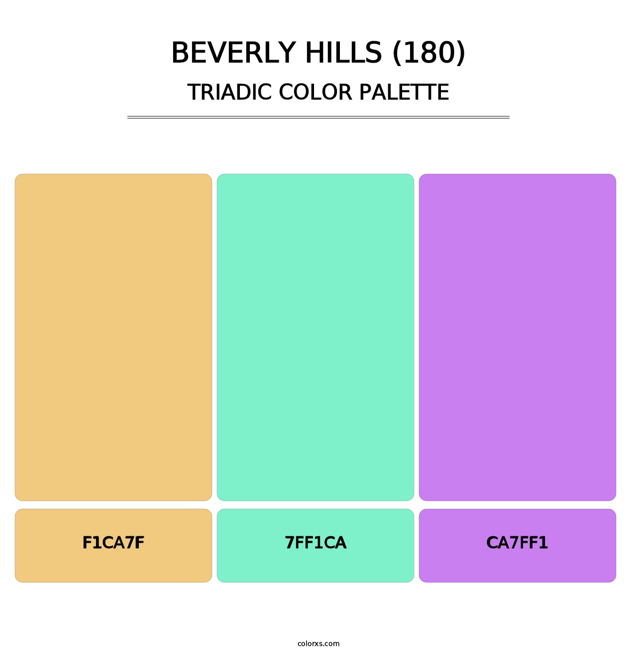Beverly Hills (180) - Triadic Color Palette