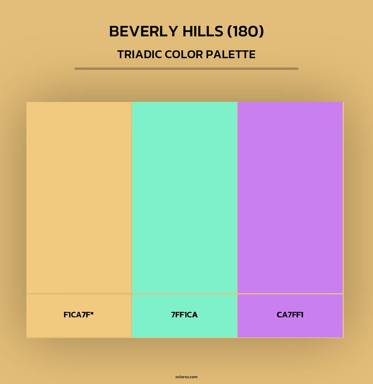 Beverly Hills (180) - Triadic Color Palette