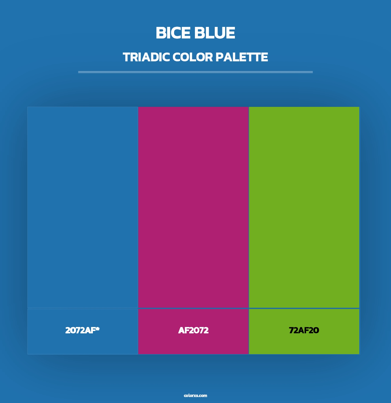 Bice Blue - Triadic Color Palette