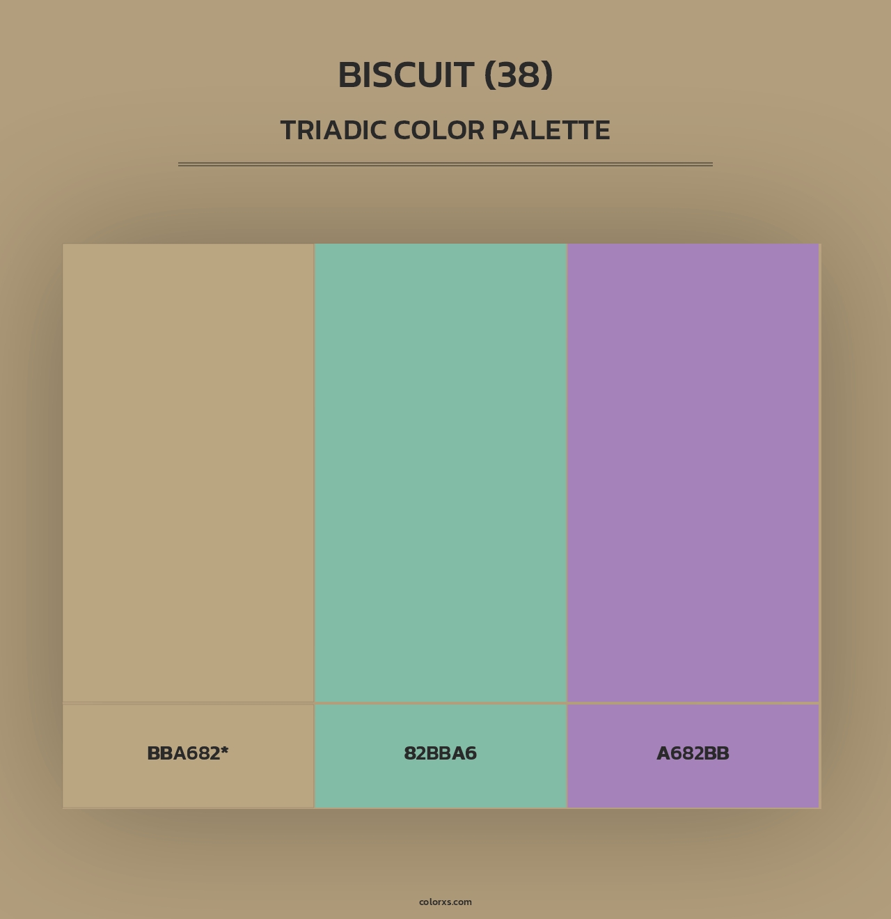 Biscuit (38) - Triadic Color Palette
